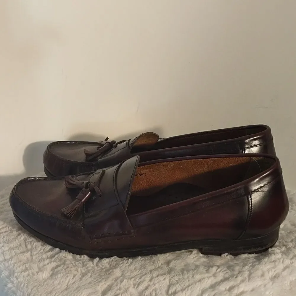 Nunn Bush Burgundy Men's Tassel Loafers